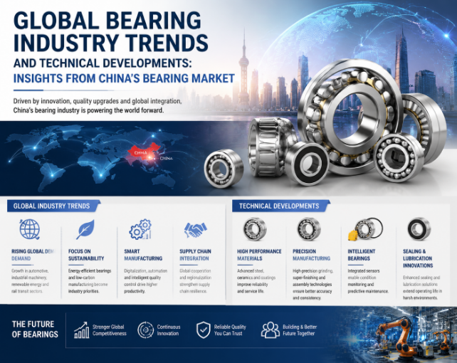 Tendencias globales de la industria de los rodamientos y desarrollos técnicos: Perspectivas del mercado de rodamientos de China